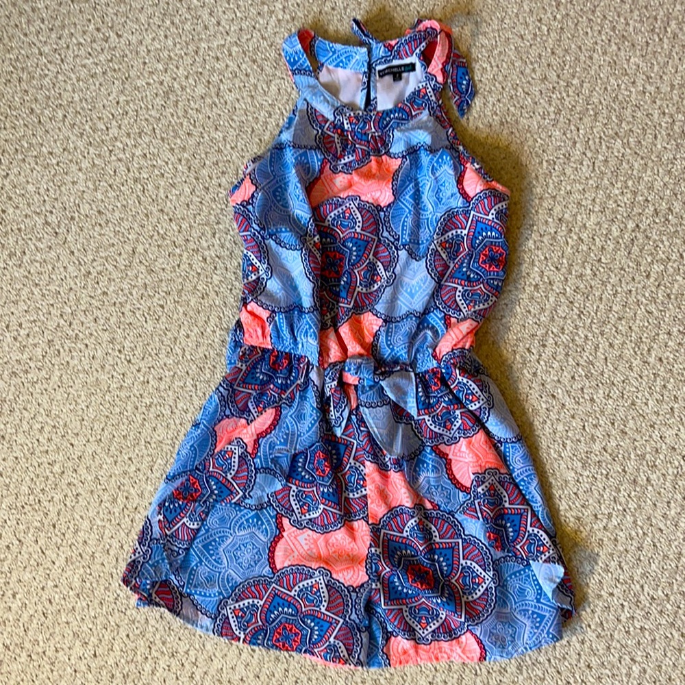 Chiffon halter neck romper girls L (12)